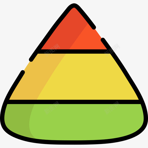 糖果玉米万圣节43线性颜色图标svg_新图网 https://ixintu.com 万圣节43 糖果玉米 线性颜色