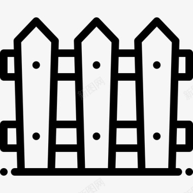 围栏农业19直线图标图标