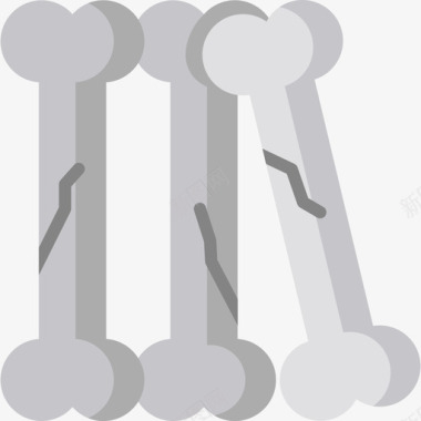骨头考古学13扁平图标图标