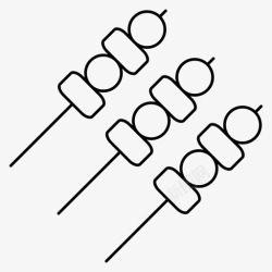 小吃网页设计烧烤肉丸食品餐食图标高清图片