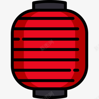 灯笼whatsapp3线性颜色图标图标