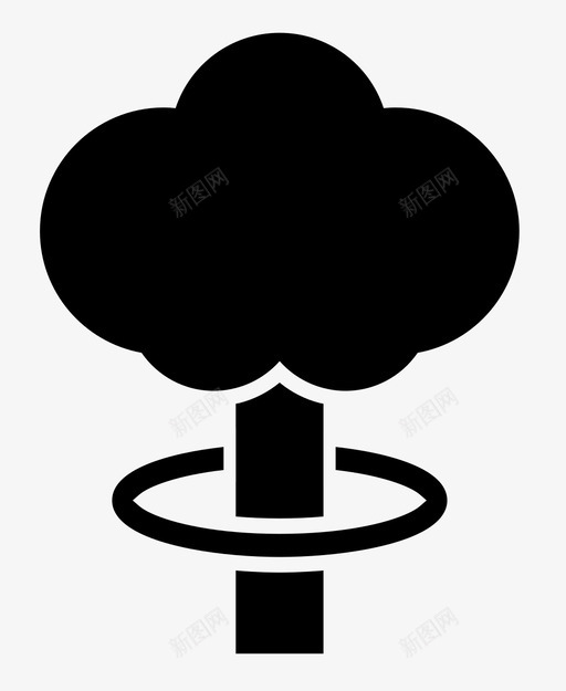 核爆炸炸弹蘑菇云图标svg_新图网 https://ixintu.com 放射性 核爆炸 炸弹 蘑菇云 辐射