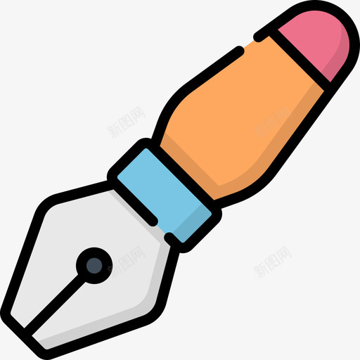 钢笔图案34线颜色图标svg_新图网 https://ixintu.com 图案34 线颜色 钢笔