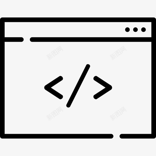 编码书呆子线性图标svg_新图网 https://ixintu.com 书呆子 线性 编码