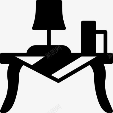 咖啡桌家具家用3实心图标图标