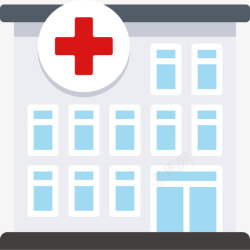 旅行地点医院旅行地点表情符号2平面图图标高清图片
