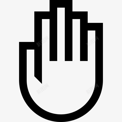 手身体互动图标svg_新图网 https://ixintu.com 互动 手 绘制界面 触摸 触觉 身体