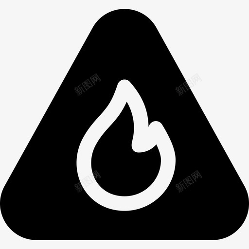 火灾信号和禁令2已填充图标svg_新图网 https://ixintu.com 信号和禁令2 已填充 火灾