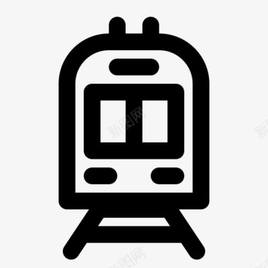 火车运输旅行图标图标