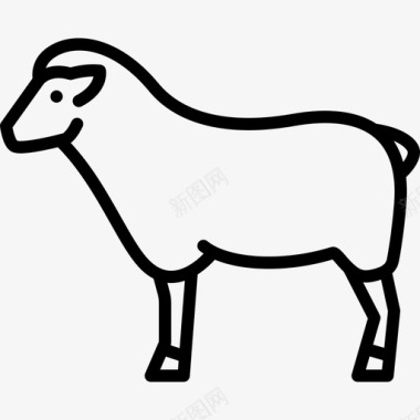 母羊动物与自然3直系图标图标