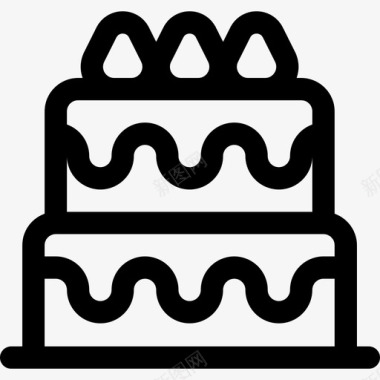 蛋糕圣诞蛋糕85直系图标图标