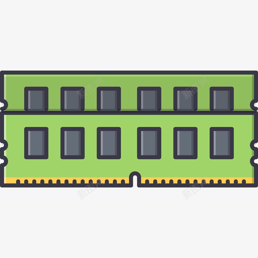 随机存取存储器计算机3彩色图标svg_新图网 https://ixintu.com 彩色 计算机3 随机存取存储器