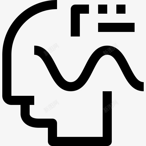 头脑人类思维2线性图标svg_新图网 https://ixintu.com 人类思维2 头脑 线性