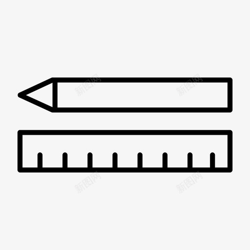绘图工具建筑文具图标svg_新图网 https://ixintu.com 办公室薄 建筑 文具 绘图工具