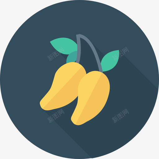 芒果食品和饮料22循环图标svg_新图网 https://ixintu.com 循环 芒果 食品和饮料22