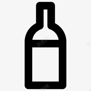 酒瓶霞多丽饮料图标图标