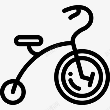自行车圣诞玩具5直线型图标图标