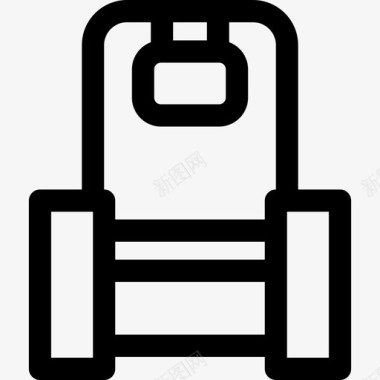 扶手椅家具20线性图标图标