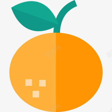 橘子水果蔬菜3平的图标图标
