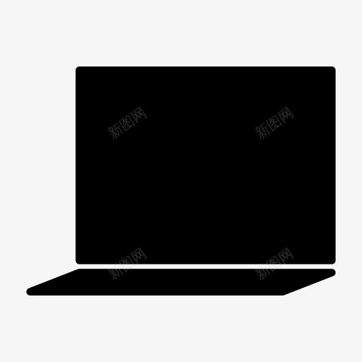 笔记本电脑广告营销图标svg_新图网 https://ixintu.com 广告 打字 技术 用户界面字形 笔记本电脑 营销