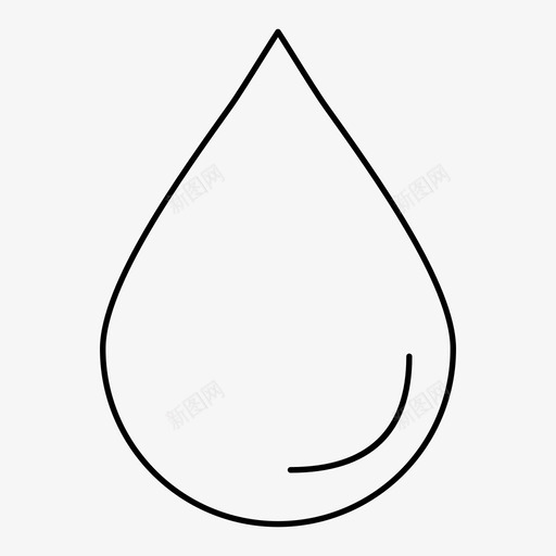 水血滴图标svg_新图网 https://ixintu.com 医院 水 滴 网页设计大纲 血