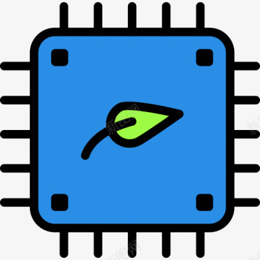 Cpu生态68线性颜色图标图标