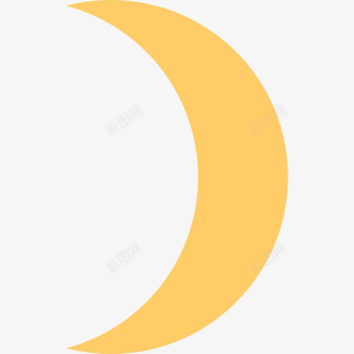 月亮64号天气平的图标svg_新图网 https://ixintu.com 64号天气 平的 月亮