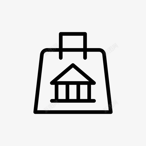 现金包银行图标svg_新图网 https://ixintu.com 储蓄 包 现金 简单的图标 购物袋 钱 银行