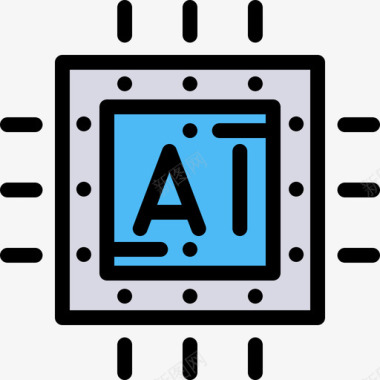 人工智能人工智能7线性颜色图标图标