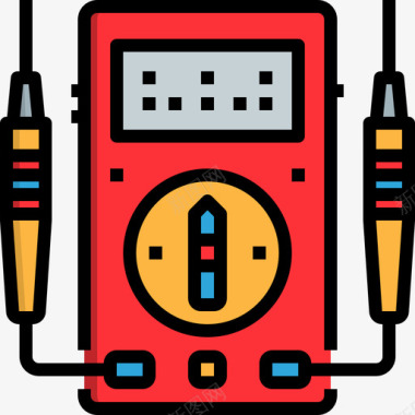电压表汽车服务3线性颜色图标图标