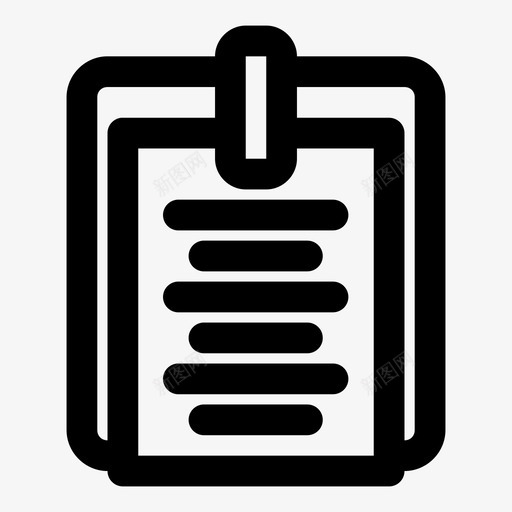 列表检查标记图标svg_新图网 https://ixintu.com 任务 列表 教育加粗 标记 检查 菜单