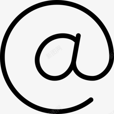 atsign缩写internet图标图标