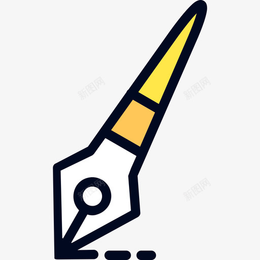 钢笔艺术线条色彩图标svg_新图网 https://ixintu.com 线条色彩 艺术设计 钢笔