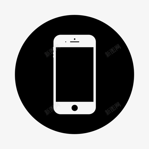 iphone苹果手机图标svg_新图网 https://ixintu.com ios iphone 手机 苹果