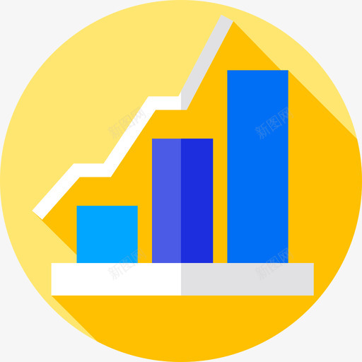 条形图界面23平面图标svg_新图网 https://ixintu.com 平面 条形图 界面23