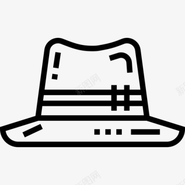 帽子秋装4直线型图标图标