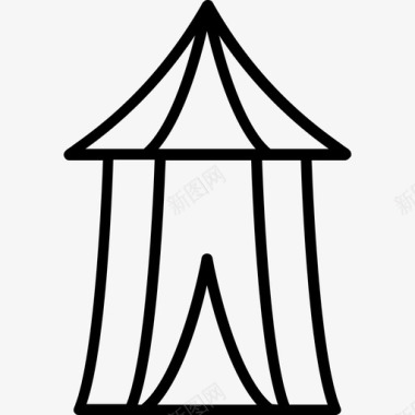 帐篷嘉年华3直线型图标图标