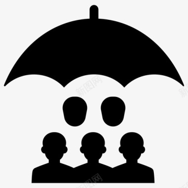 员工保险团体保险人寿保险图标图标