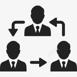 人员岗位责任制度等级制度小组会议图标高清图片
