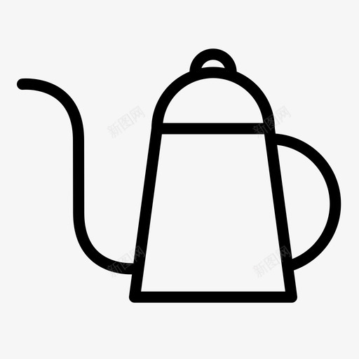 水壶咖啡滴水图标svg_新图网 https://ixintu.com 咖啡 咖啡馆 水壶 浓缩咖啡 滴水