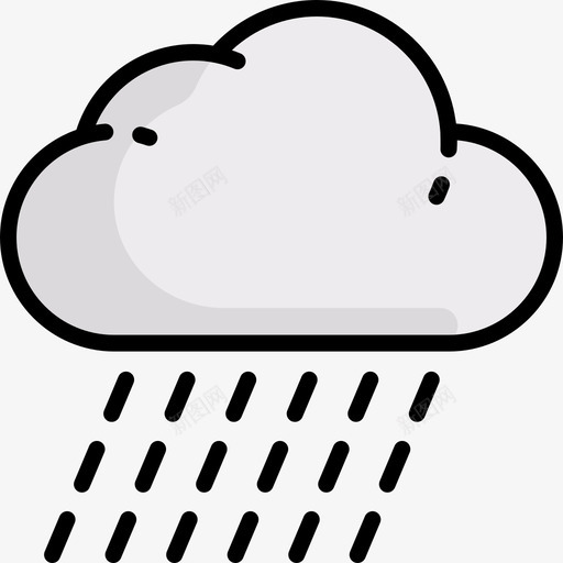 雨动物与自然2线性颜色图标svg_新图网 https://ixintu.com 动物与自然2 线性颜色 雨