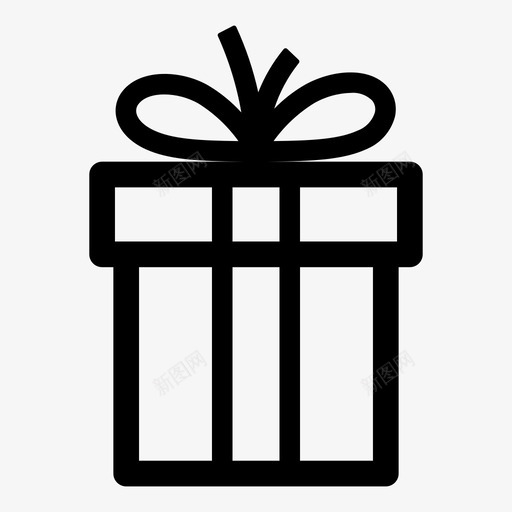 礼品奖金礼盒图标svg_新图网 https://ixintu.com 圣诞节 奖金 浪漫情书地点礼物 礼品 礼物 礼盒