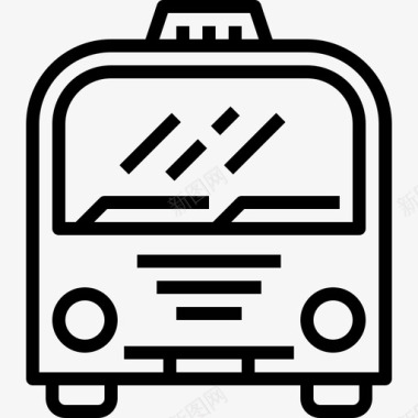 公共汽车旅行交通3直达图标图标