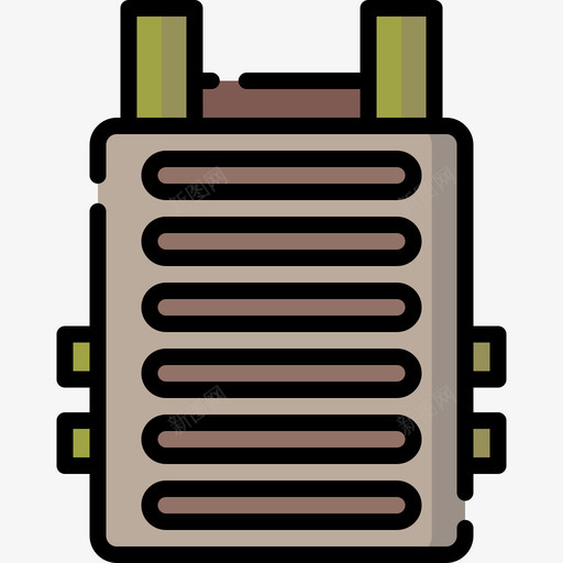 防弹背心彩弹3线颜色图标svg_新图网 https://ixintu.com 彩弹3 线颜色 防弹背心