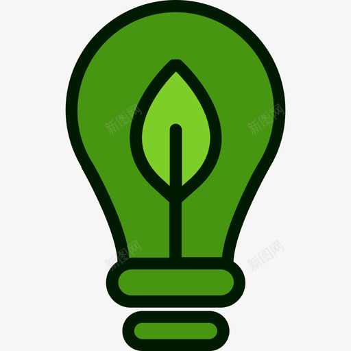 绿色能源绿色能源4线性颜色图标svg_新图网 https://ixintu.com 线性颜色 绿色能源 绿色能源4
