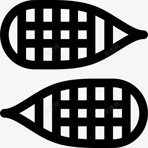 雪鞋北极3直线型图标svg_新图网 https://ixintu.com 北极3 直线型 雪鞋
