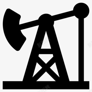 千斤顶石油井架炼油厂图标图标