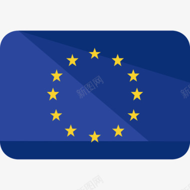 欧盟旗帜6面图标图标