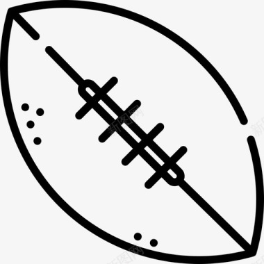 橄榄球运动61直线型图标图标