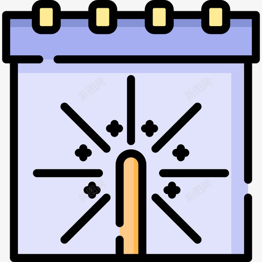 日期生日23线形颜色图标svg_新图网 https://ixintu.com 日期 生日23 线形颜色